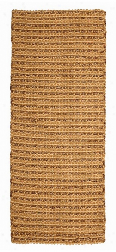 2'6&quot X 8' Runner Area Rug Jute Boucle Tufted Jute With Abaca Accents