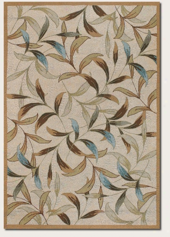 2'6&quot X 8'6&quot Runner Area Rug Floral Pattern In Blue And Ivory