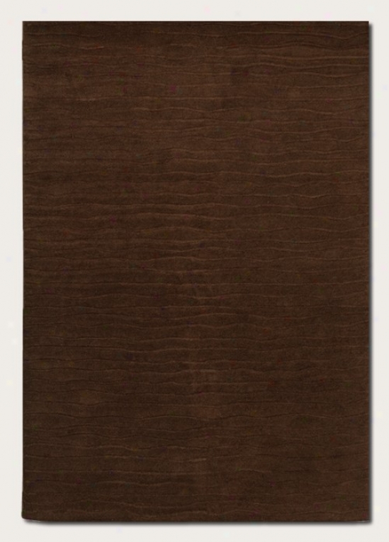 2'6&quot X 8'6&quot Runner Area Rug Hand Crafted Contemporary Style In Chocolate