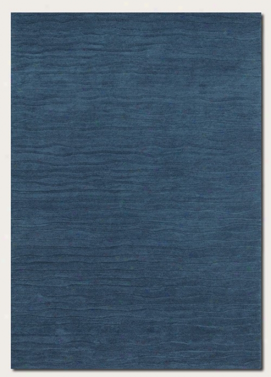 2'6&qut X 8'6&quot Runner Area Ruug Hand Crafted Contemporary Style In Blue Jay