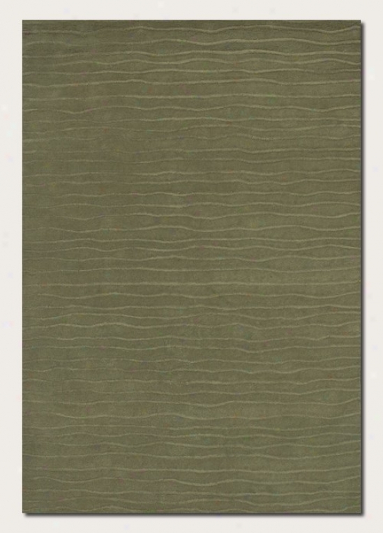 2'6&quot X 8'6&quot Runne rArea Rug Hand Crafted Contemporary Style In Sage Green