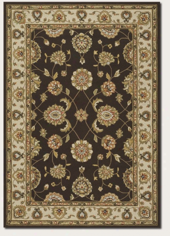 2'6&quot X 8'6&quot Runner Area Rug Traditional Style In Chocolate Colo