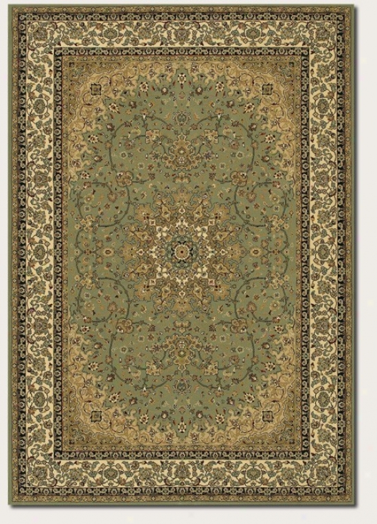 2'7&quot X 7'10&quot Runner Area Rug Classic Persian Pattern In Sage