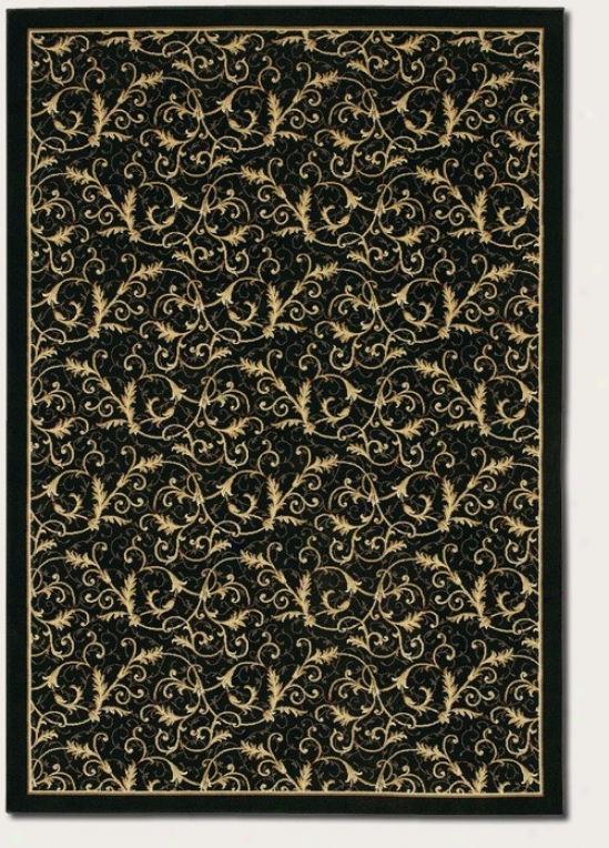 2'7&quot X 7'10&quot Runner Area Rug Gold Volute Fern Design In Wicked Coolor