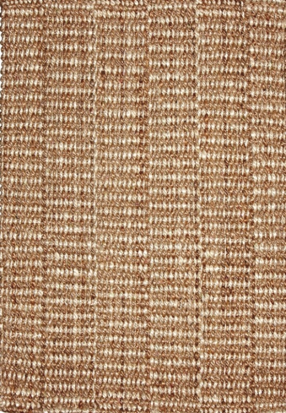 3' X 5' Area Rug With Tight Weave Jute In Beige Finish