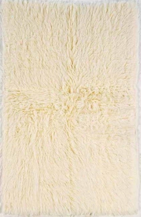3' X 5' Flokati Area Rug - 100% Wool Natural Colpr