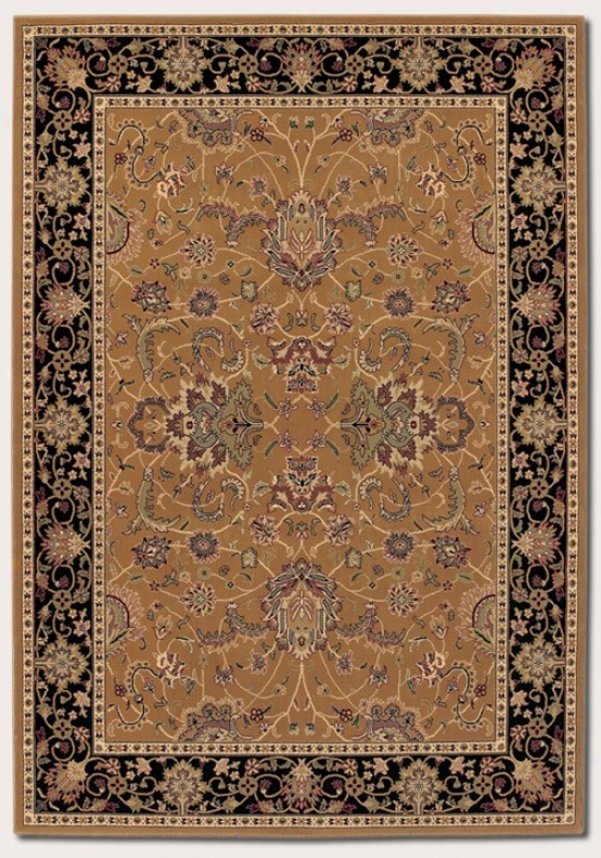 3'11&quot X 5'3&quot Area Rug Classic Persian Pattern In Medallion Gold