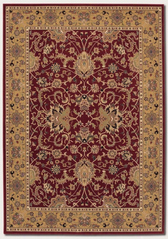 3'11&quot X 5'3&quot Area Rug Classic Persian Pa5tern In Persian Red