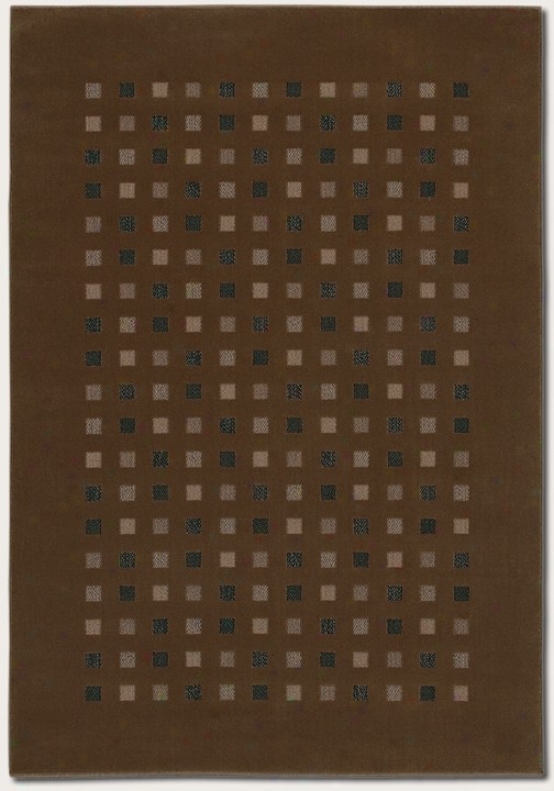 3'11&quot X 5'3&quot Area Rug Contemporary Style In Coffee Color