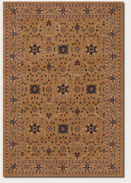 3'11&quot X 5'6&quot Area Rug Persian Floral Pattern In Beige