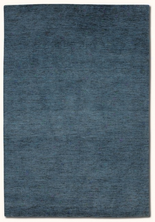 3'5&quot X 5'5&quot Contemporary Aura Blue Messenger Area Rug