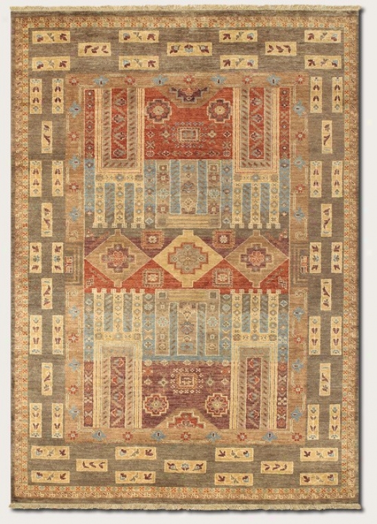 3'6&quot X 5'6&quot Area Rug Classic Persian Pattern In Olive Color