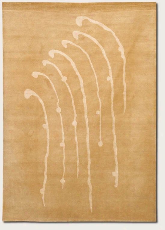 3'6" X 5'6" Region Rug Contemporary Style In Golden Wheatfield