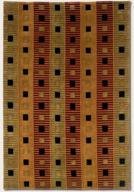 3'6&quot X 5'6&quot Area Rug Contemporary Style In Pumpkin Color