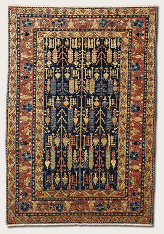 3'6&qquot X 5'6&quot Area Rug Eco-friendly Hand-crafted Antique Patterns