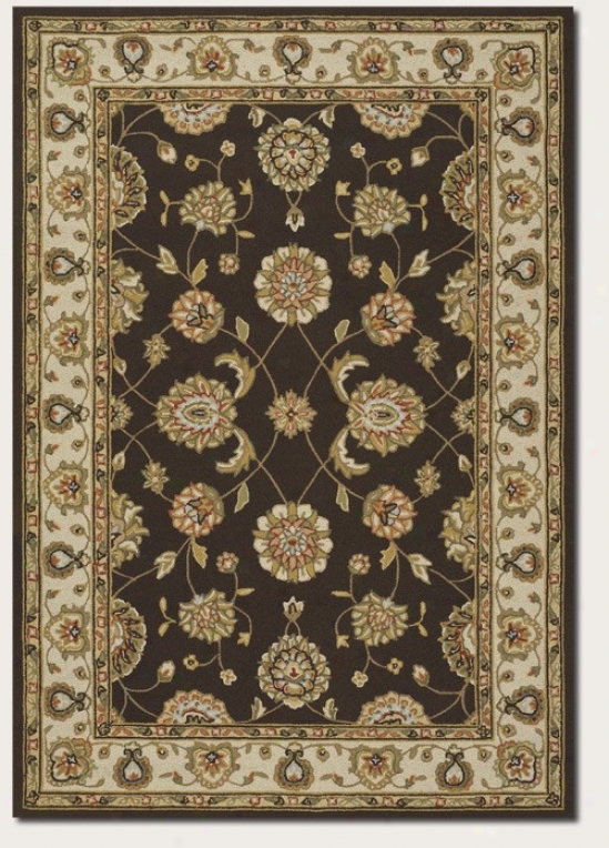 3'6" X 5'6" Area Rug Orally transmitted Style In Chocolate Color