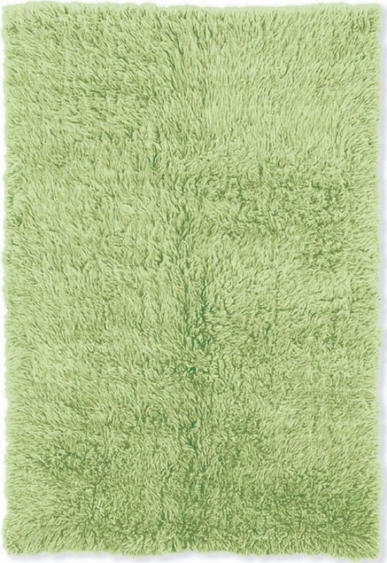 3'6&quot X 5'6&quot Hand Woven Flokati Rug In Lime Green Color