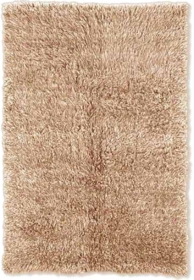 3'6&quot X 5'6&quot New Flokati Region Rug - 100% Wool Tan Color