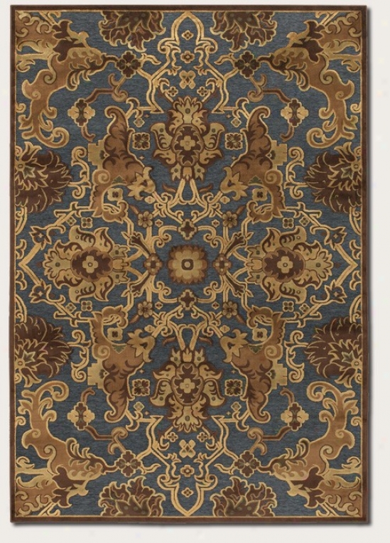 3'9&quot X 5'2&quot Area Rug Tapestry Pattern In Steel Blue
