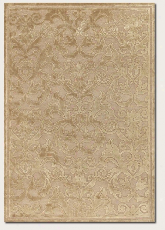 3'9&quot X 5'2&quot Area Rug Tapestry Pattern In Ivory Cooor