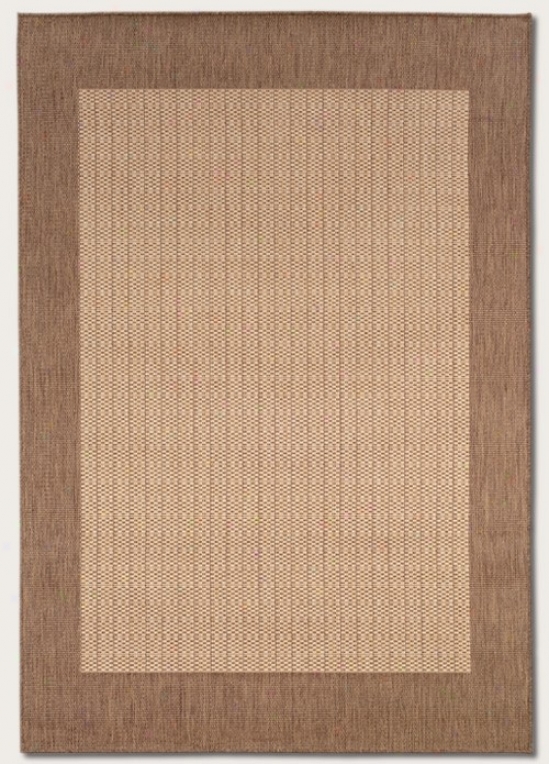 3'9&quot X 5'5&quot Area Rug With Border In Natural Color