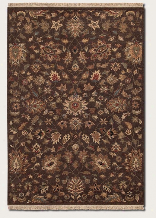 3'9&quot X 5'9&quot Areea Rug Florql Pattern In Cocoa Color