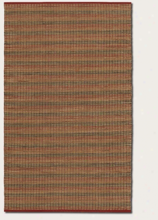 4' X 6' Area Rug Cotemporary Style In Crimson Color
