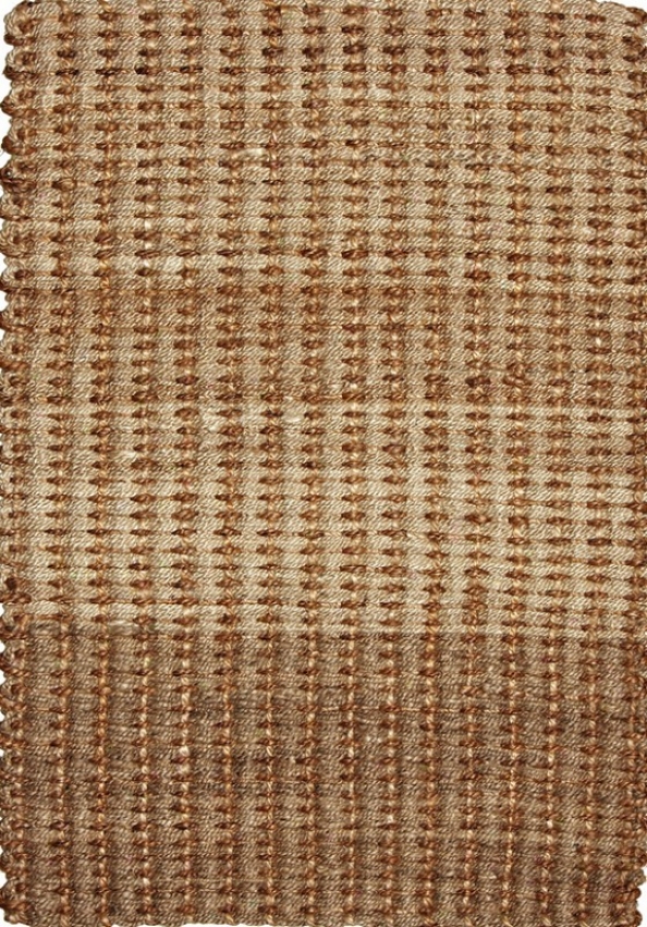 4' X 6' Area Rug With Hand Spun Abaca Jute And Hemp