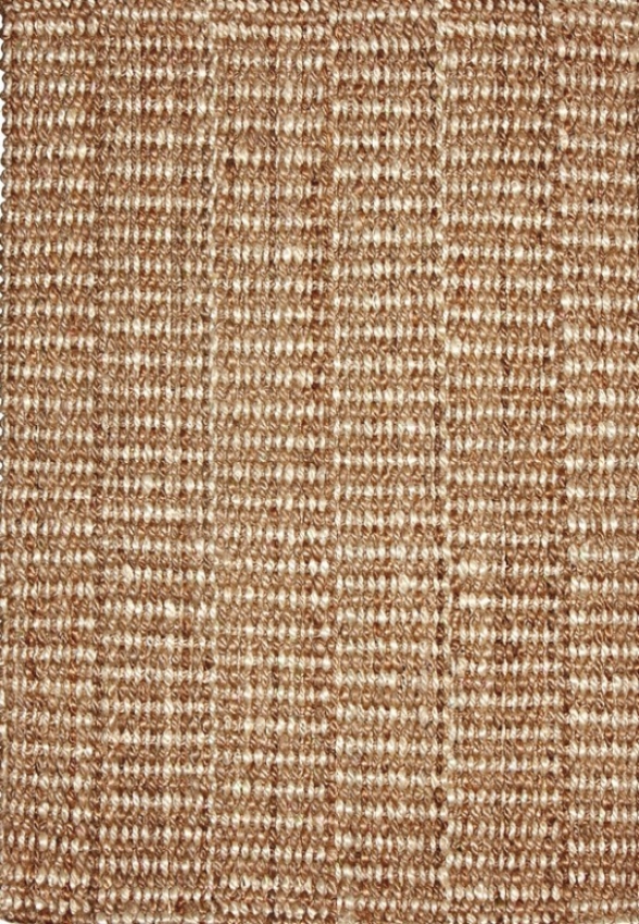 4' X 6' Area Rug With Tight Weave Jute In Beige Finish