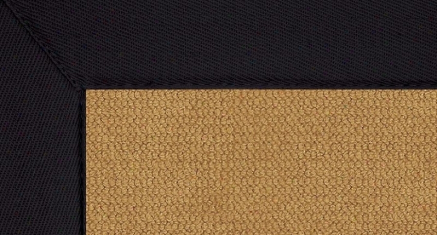4' X 6' Cork Wool Rug - Athena Chirography Tufteed Rug With Black Border