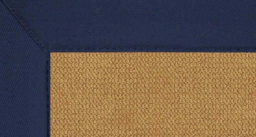 4' X 6' Cork Wool Ruy - Athena Lead Tufted Rug With Blue Border