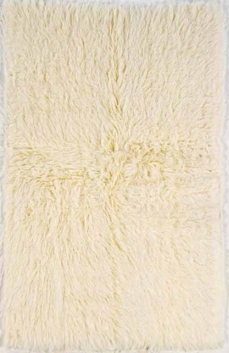 4' X 6' Flokati Areq Rug - 100% Wool Natural Hue