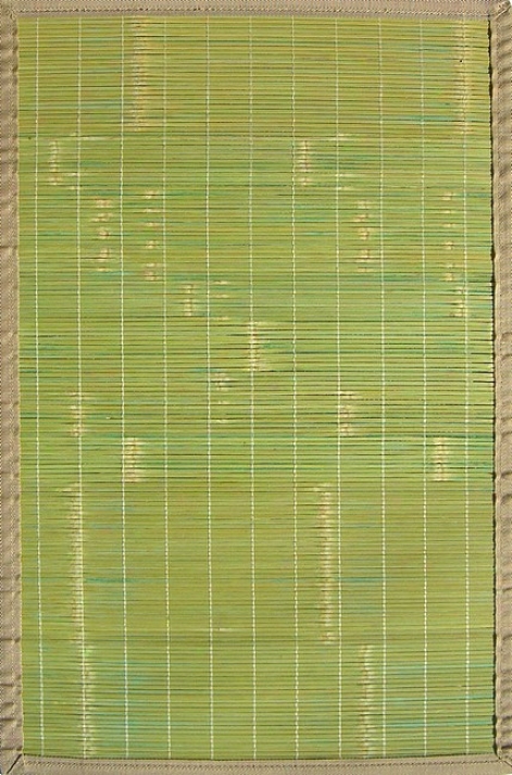 4' X 6' Key West Green Environmentally Friendly Bamboo Rug