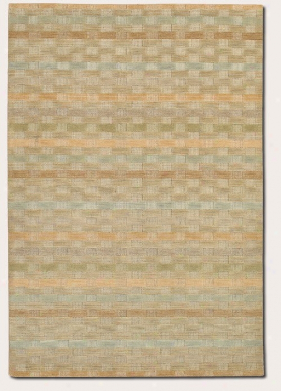 4'10&quot X 7'10&quot Area Rug Striped Pattern In Natural And Beige