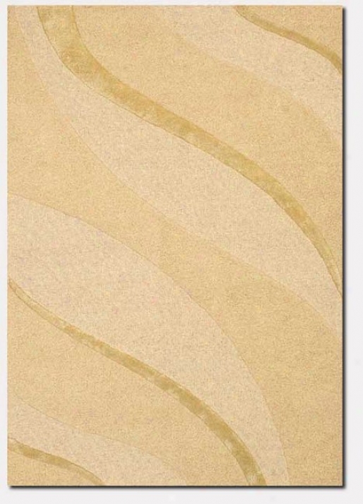 4'10&quot X 7'10&quot Contemporary Ribbons Carve Textured Divide  Honey Area Rug