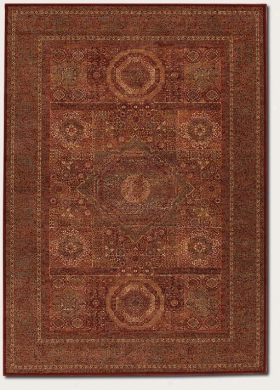 4'6&quot X 6'6&quot Area Rug Old World Classics In Burgundy
