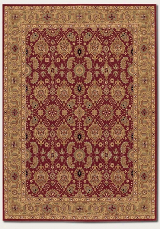 4'6&quot X 6'6&quotarea Rug Classic Persian Pattern In Persian Red