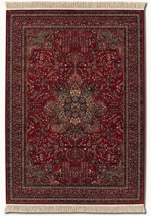 4'6&quot X 6'9&quot Kashimar Medallion Red Classic Persian Design Area Rug