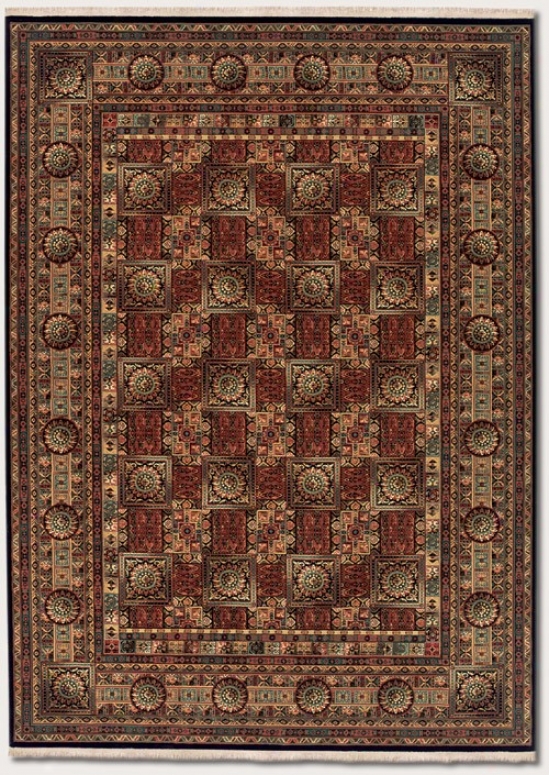 4'7&quot X 6'8&quot Area Rug Classic Persian Design In Brown