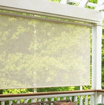 48&quotw Window Sun Shade In Sand Color Fabric