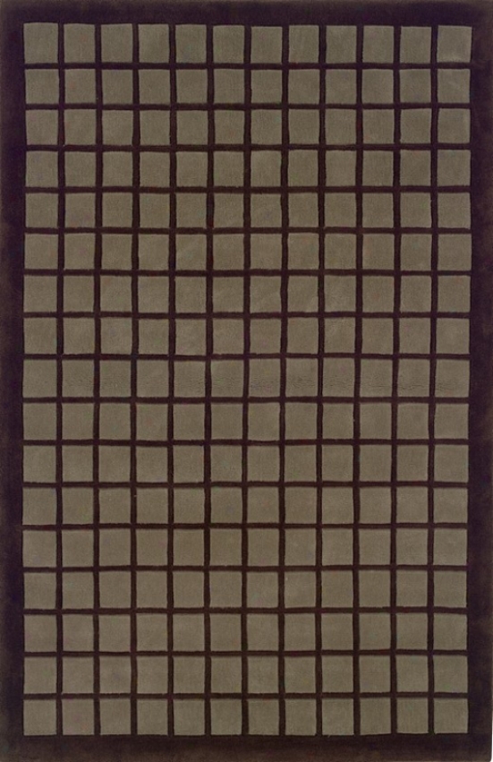 5' X 7' Area Rug Grdi Design In Chocolate And Smoke