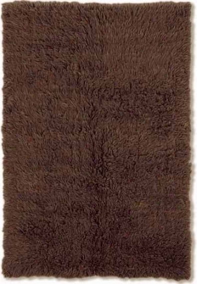 5' X 7' Flokati Area Rug - 100% Wool Cocoa Color