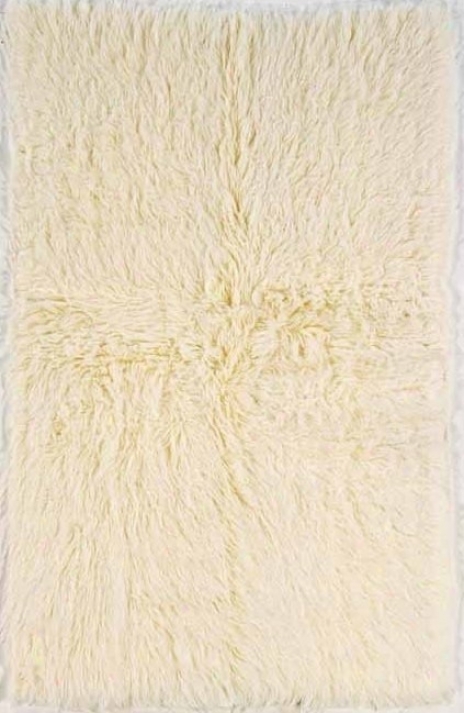 5' X 7' Flokati Area Rug - 100% Wool Natural Color
