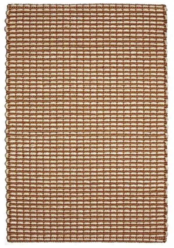 5' X 8' Area Rug With Hand Finished Jute And Wool In Beige Finish