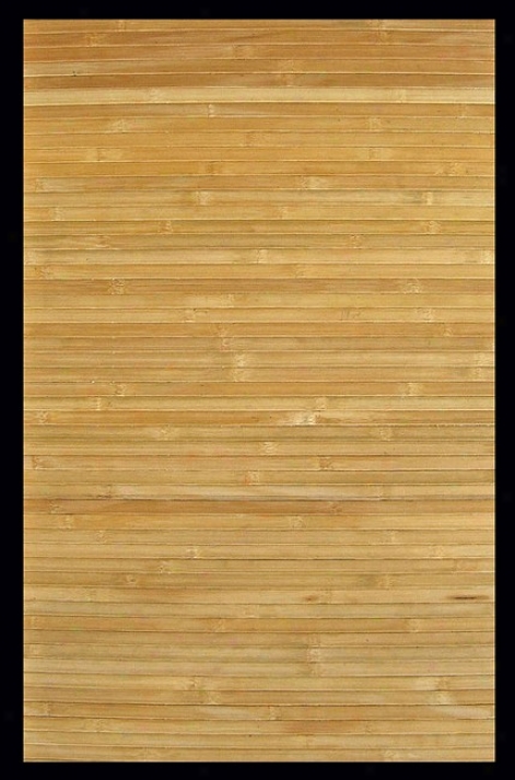 5' X 8' Contemporary Natural Environmentally Friendly Bamboo Rug