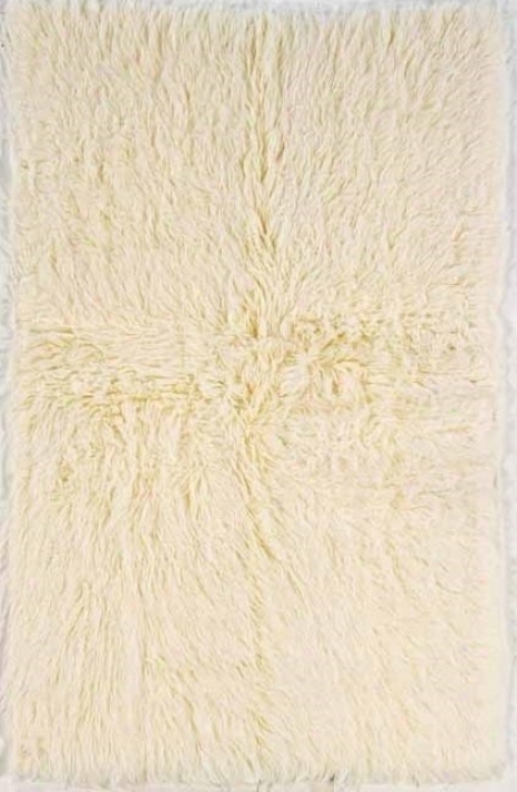 5' X 8' New Flokati Area Rug - 100% Wool Natural Color