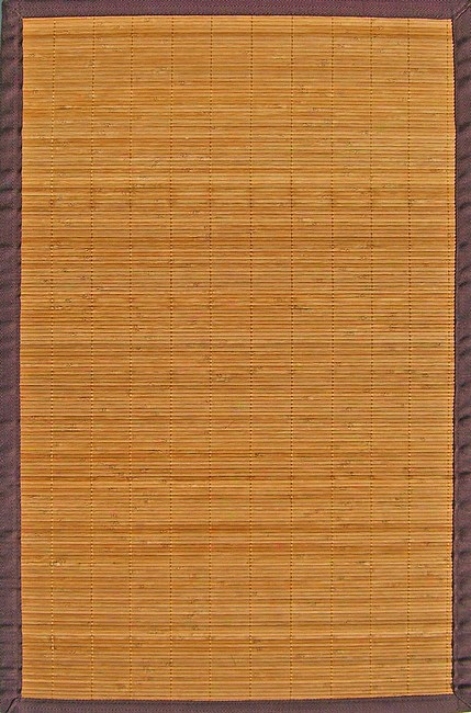 5' X 8' Villager Natural Environmentally Friendly Bamboo Rug