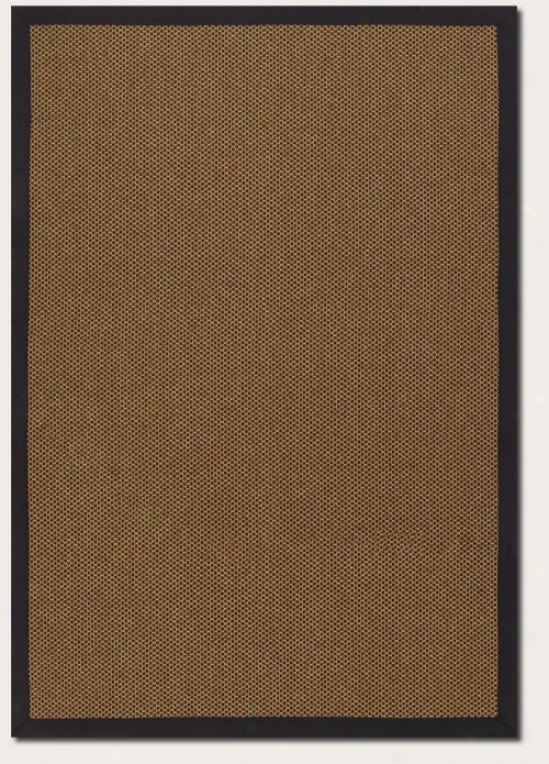 5'10&quot X 9'2&quot Area Rug Gold Color With Black Border