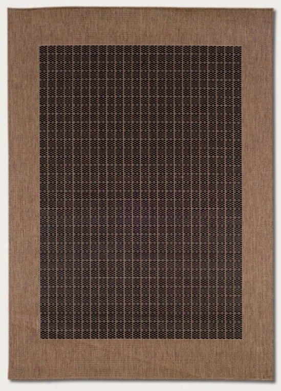 5'10&quot X 9'2&quot Area Rug With Blrder In Cocoa Color