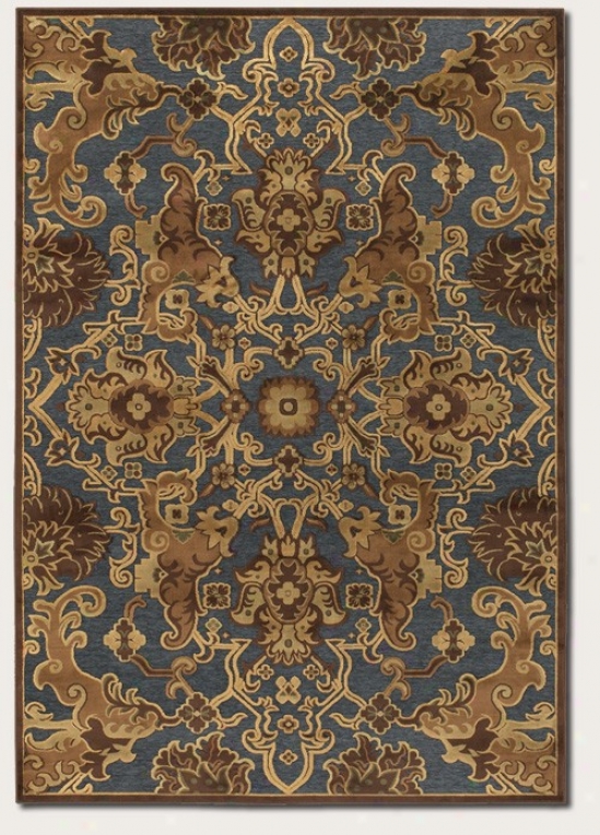 5'1&quot X 7'6&quot Area Rug Tapestry Pattern In Steel Blue